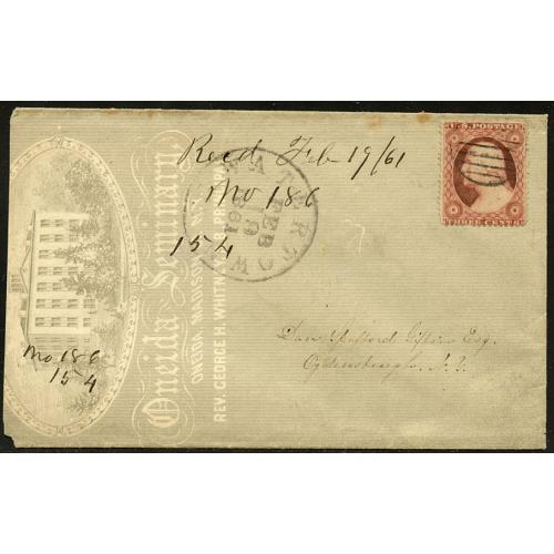 #26 3¢ Washington, Grid Killer, Watertown, NY