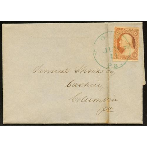#11 3¢ Washington, Fine - Very Fine w/ Bottom Margin