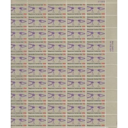 #1683 Telephone Centennial,  Sheet of 50 Stamps