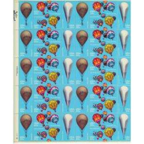 #2032-35 Ballooning, Sheet of 40 Stamps