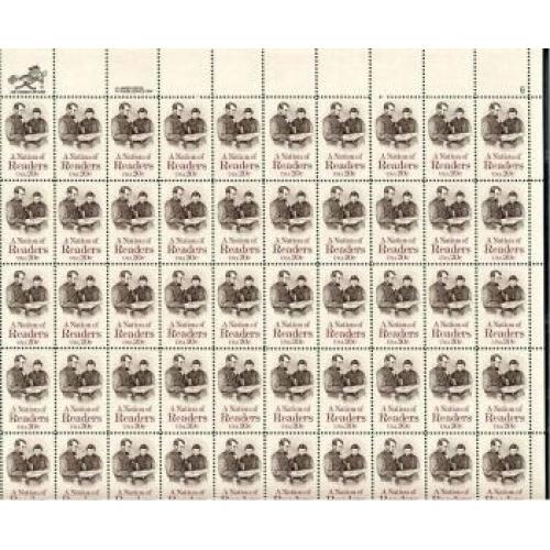 #2106 Nation of Readers, Abraham Lincoln, Sheet of 50 Stamp