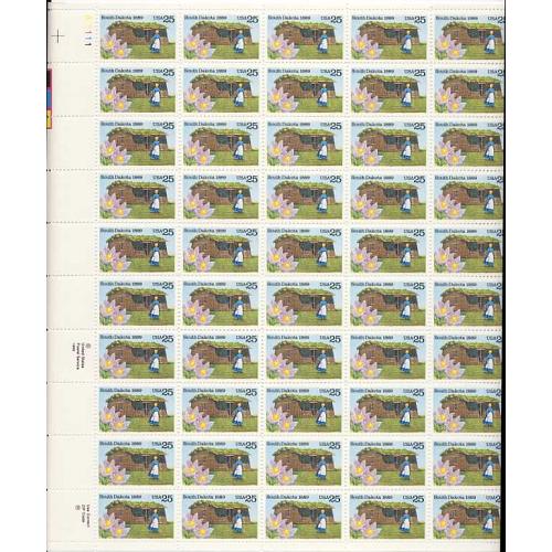 #2416 South Dakota Statehood Centennial, Sheet of 50