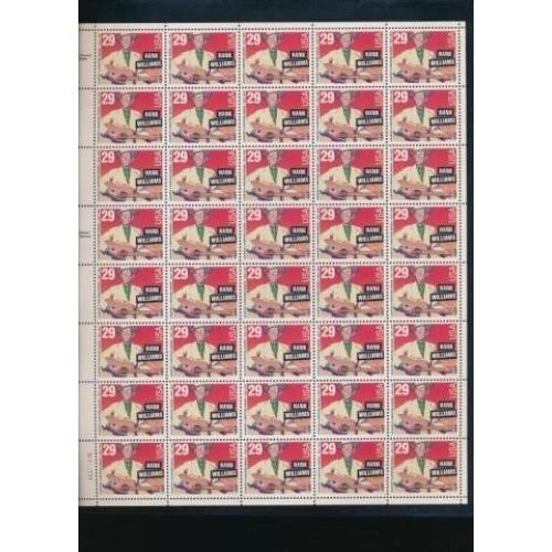#2723A Hank Williams, Perforated 11.2x11.5, Sheet of 40, PSE Certificate