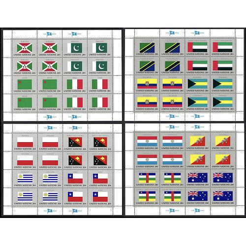 #425-40 Flag Series, Four Sheets