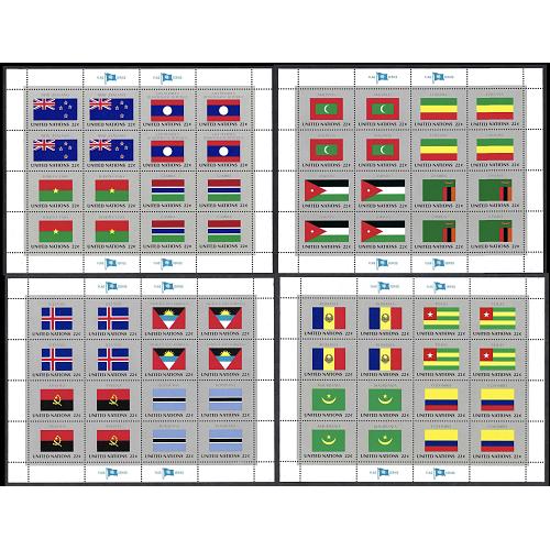 #477-492 Flag Series, Four Sheets