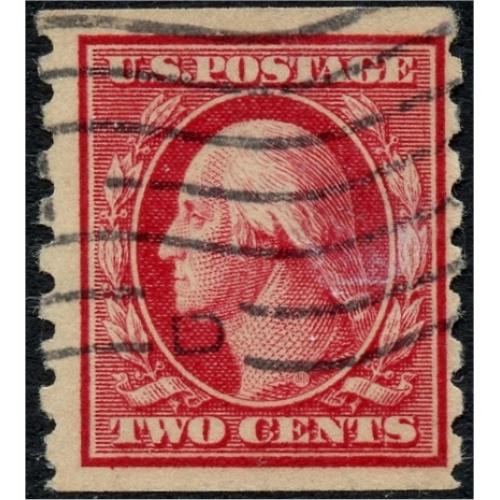#393 2¢ Washington Carmine