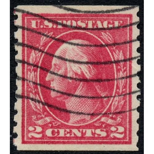 #444 2¢ Washington, Carmine, Type I
