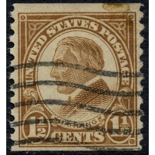 #598 Harding 1½¢ Brown