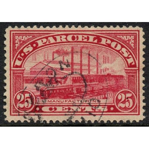 # Q9 25¢ Manufactoring Plant, Carmine Rose