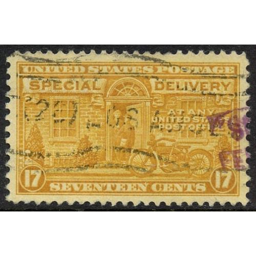 #E18 Special Delivery, 17¢ Orange Yellow