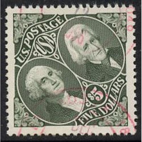#2592 $5.00 Washington & Jackson (USED)