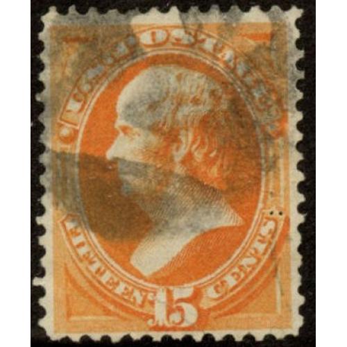 #141 15¢ Daniel Webster, Orange