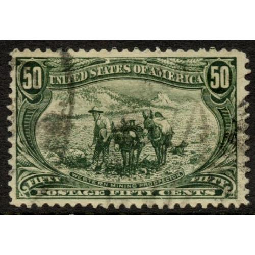 #291 50¢ Mining Prospector, Sage Green