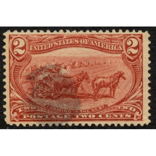 #286 2¢ Farming, Copper Red