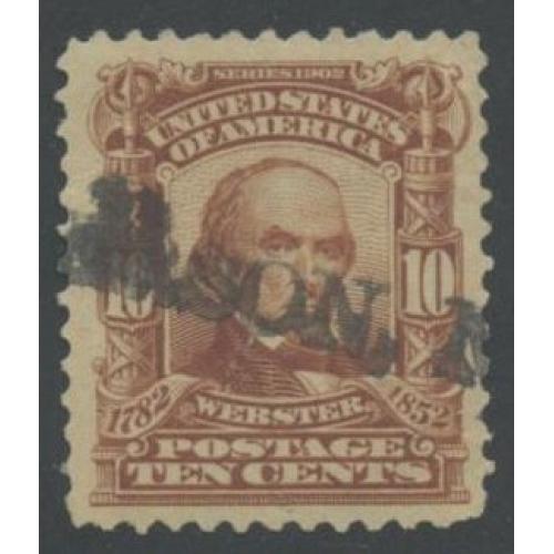 #307 10¢ Pale Red Brown, Webster